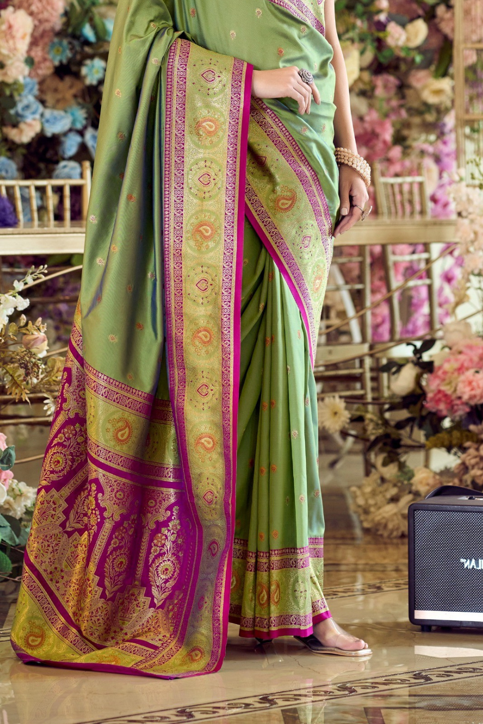 Pure Soft Banarasi Silk Saree A Royal Drape of Tradition - LaVante Fashion