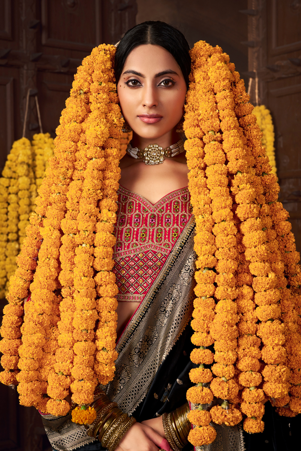 Pure Silk Weaving Saree with Fancy Fabric - LaVante Fashion