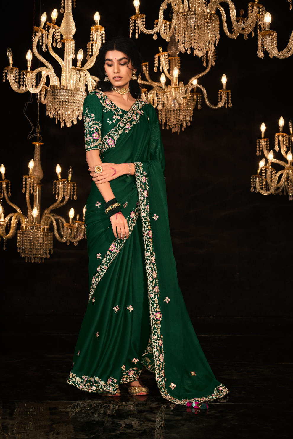 Banarasi Silk Saree with Elegant Weaving for Weddings