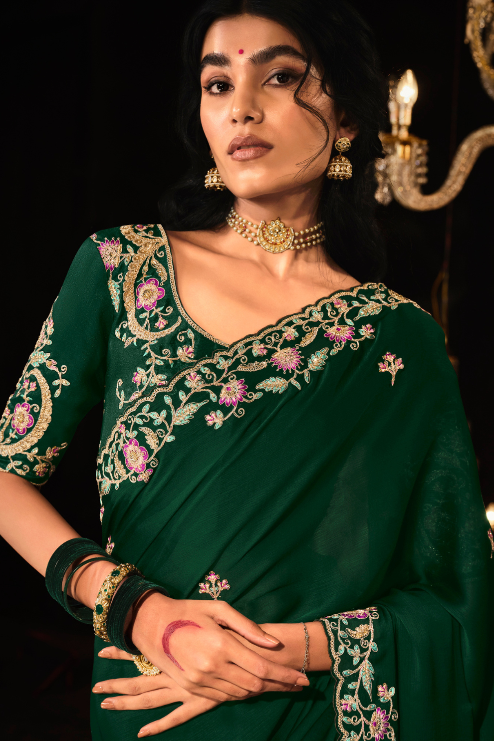 Banarasi Silk Saree with Elegant Weaving for Weddings