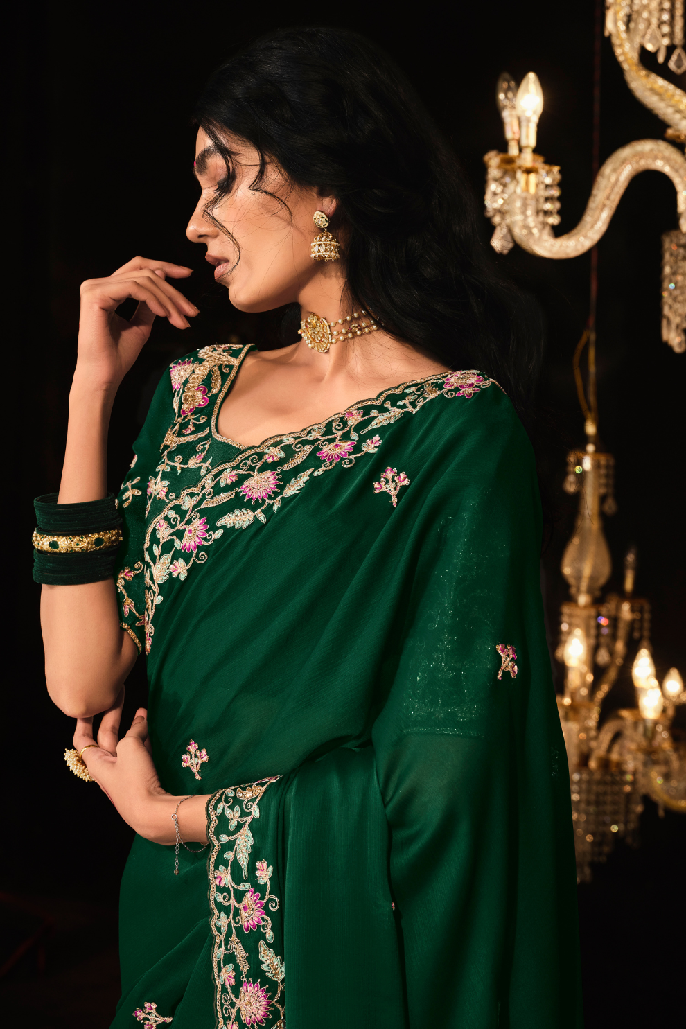 Banarasi Silk Saree with Elegant Weaving for Weddings