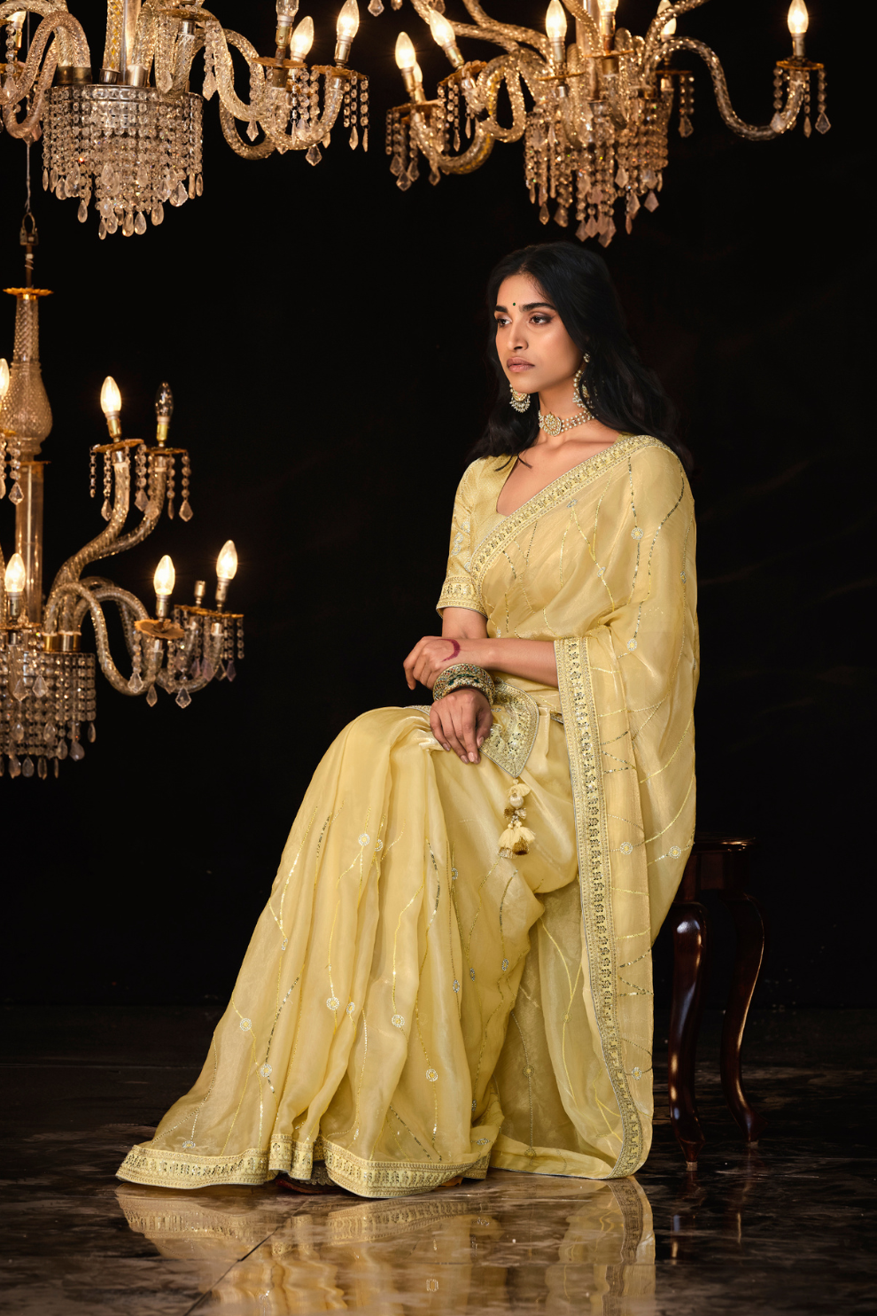 Banarasi Silk Saree with Elegant Weaving for Weddings