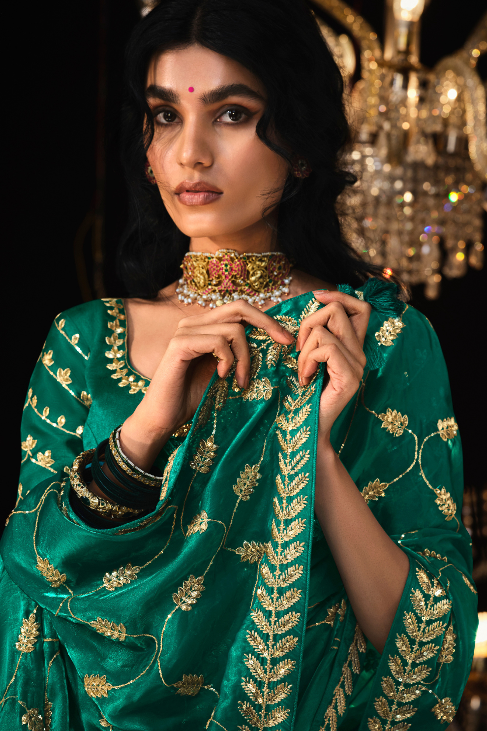 Banarasi Silk Saree with Elegant Weaving for Weddings