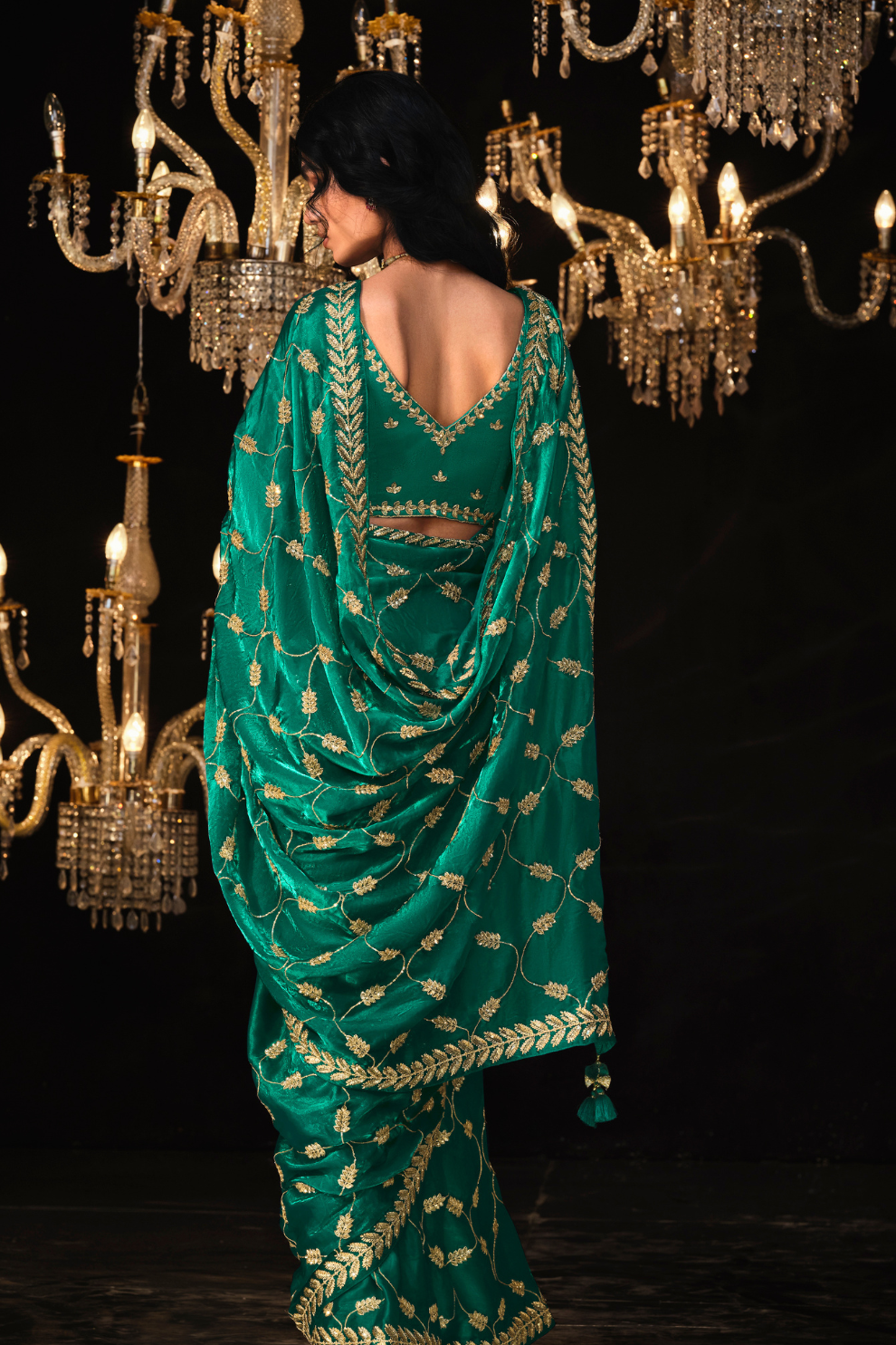 Banarasi Silk Saree with Elegant Weaving for Weddings