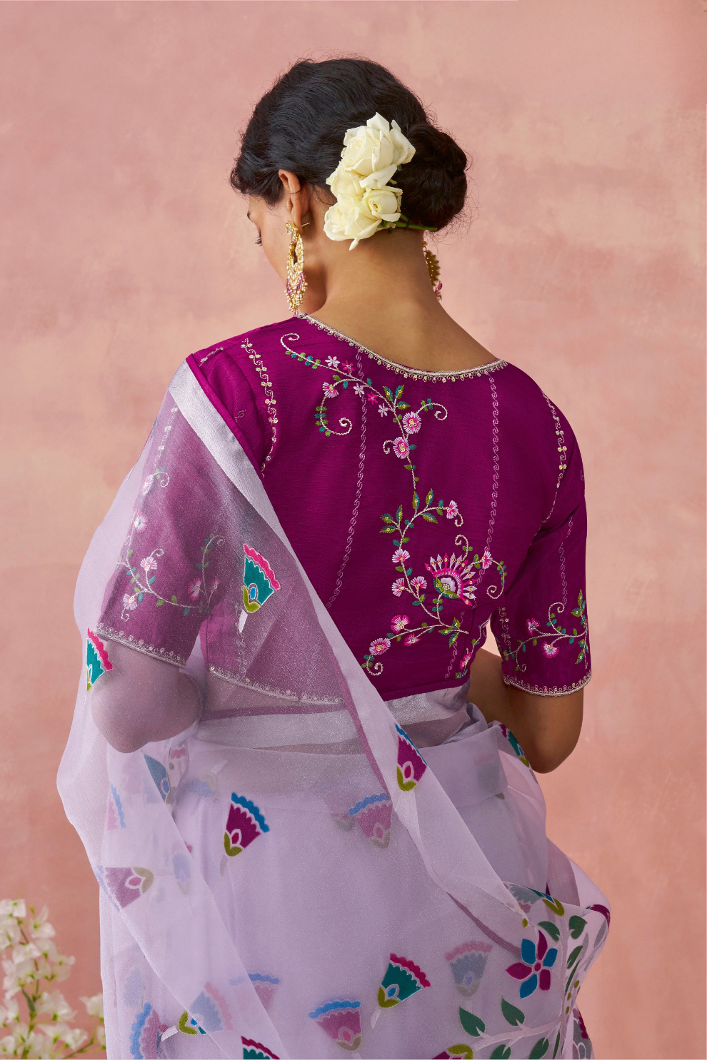 Brasso Teal Printed Saree for Elegant Festive Wear