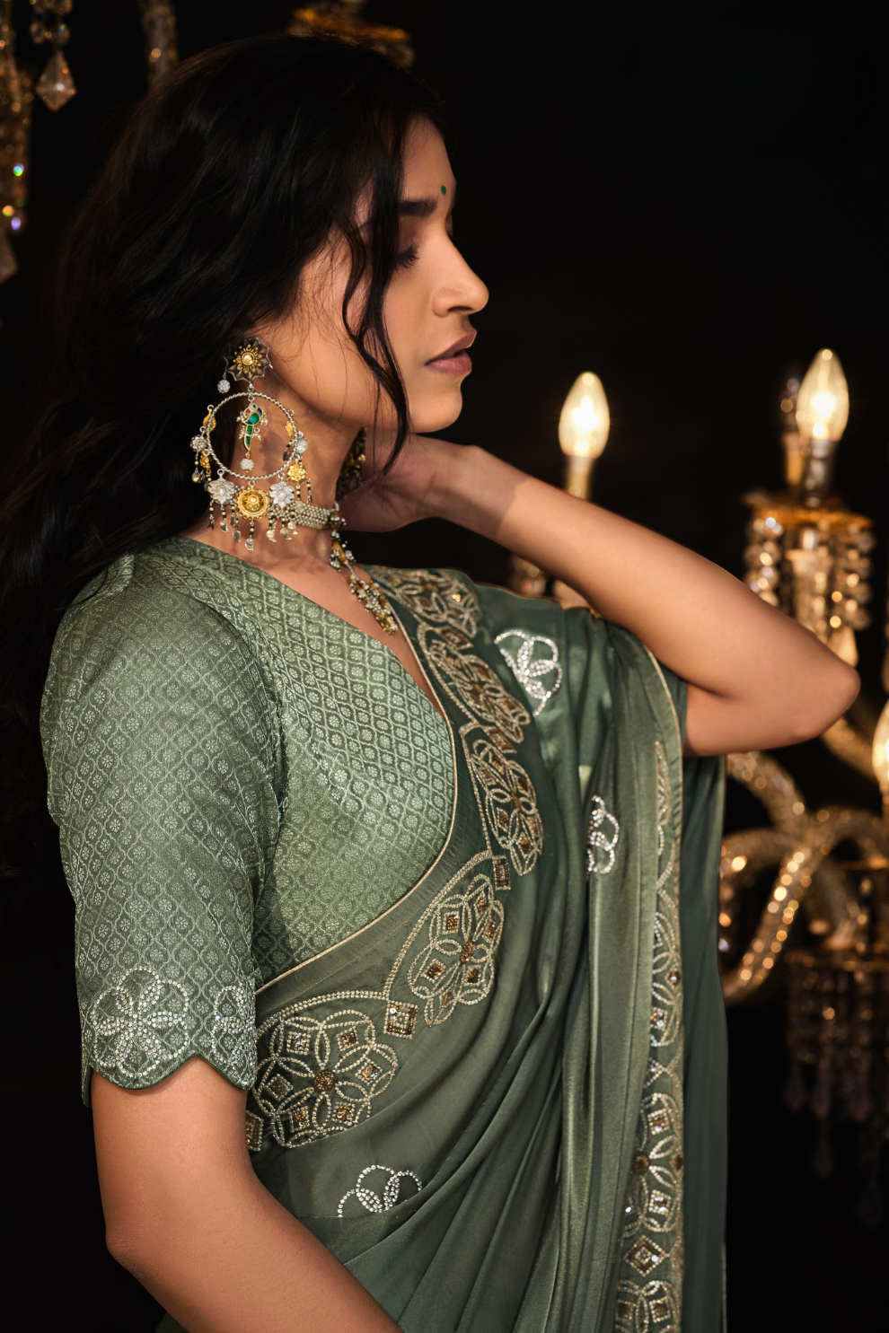 Banarasi Silk Saree with Elegant Weaving for Weddings