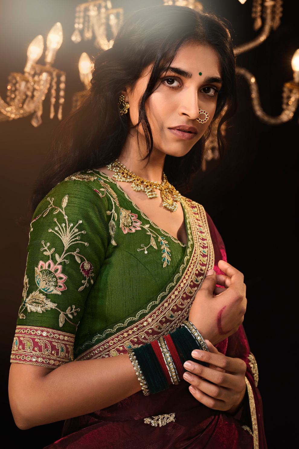 Banarasi Silk Saree with Elegant Weaving for Weddings