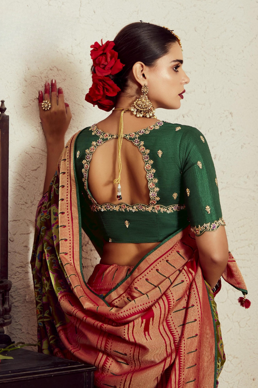 Elegant Soft Brasso Saree with Premium Dhupian Silk Blouse