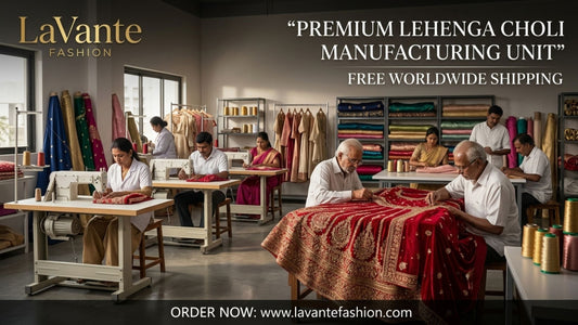 wedding lehenga choli for brides in the USA by LaVante Fashion featuring intricate embroidery, luxury fabrics, and traditional Indian bridal design