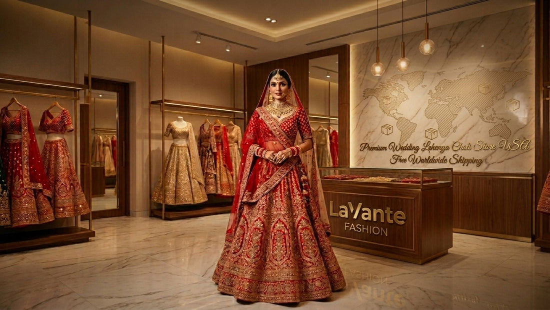 Premium Wedding Lehenga Choli Store USA Free Worldwide Shipping LaVante Fashion