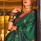 Viridian Green  Zari Woven Banarasi Silk Saree