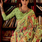 Avocado Green Kalamkari Printed Soft Silk Saree : Top Pick