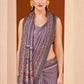 Asparagus Green Designer Printed Silk Saree