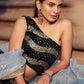 Black & Grey Designer Lehenga Choli with Sequins work