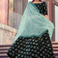 Black & Green Designer Lehenga Choli with Sequins work