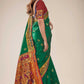 Fun Green Woven Paithani Silk Saree