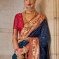 Admiral Blue Paithani Silk Saree