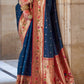 Admiral Blue Paithani Silk Saree