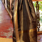 Raven Black Woven Kanjivaram Saree:Limited Edition