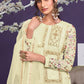 Blonde Yellow Georgette Salwar Suit with Thread, Zari & Sequence work