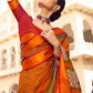 Carrot Orange Woven Patola Silk Saree: Top Pick
