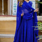 Designer Blue Leheriya Printed Party Wear Lehenga & Unstitched Blouse with Dupatta