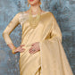 Golden Handloom Weave Kanjivaram Silk Saree : Special Wedding Edition