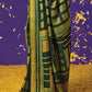 Shades Of Green Printed Paithani Silk Saree with Embroidered Blouse