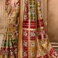 Metallic Gold Patola Silk Saree with Mirror Khatli and Cut-Dana work