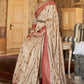 Wheat Brown Woven Banarasi Tussar Silk Saree : Top Pick
