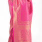 Hot Pink Kanjivaram Soft Woven Silk Saree
