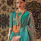 Turtle Green Copper Zari Handloom Weaving Silk Saree