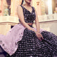 Black & Pink Designer Lehenga Choli with Sequins work