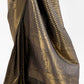 Raven Black Kanjivaram Soft Woven Silk Saree