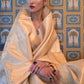 Beige Brown Soft Handloom Weave Kanjivaram Silk Saree : Festival Edition