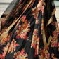 Onyx Black Designer Printed Organza Lehenga with Soft Net Dupatta