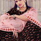Black & Pink Designer Lehenga Choli with Sequins work