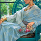Baby Blue Chikankari Weaving Silk Saree with Sequins work