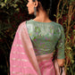 Baby Pink Zari Woven Dola Silk Saree with Designer Pallu