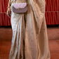 Beige Brown Woven Tussar Silk Saree