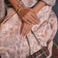 Valentine Pink Kashmiri Woven Cotton Silk Saree