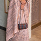 Valentine Pink Kashmiri Woven Cotton Silk Saree