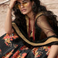 Onyx Black Designer Printed Organza Lehenga with Soft Net Dupatta