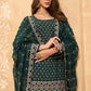 Sacramento Green Georgette Metti with Zari work Sharara Suit