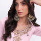 Baby Pink Designer Georgette Embroidered Suit