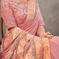 Lemonade Pink Satin Silk Saree with Resham & Cord Embroidery