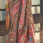 Umber Brown Jamawar Woven Cotton Silk Saree