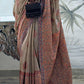 Thunder Grey Kashmiri Handloom Weaving Silk Saree