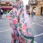 Baby Pink Digital Printed Crepe Silk Saree
