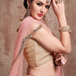 Baby Pink Designer Soft Net Lehenga with Sequins & Zari work